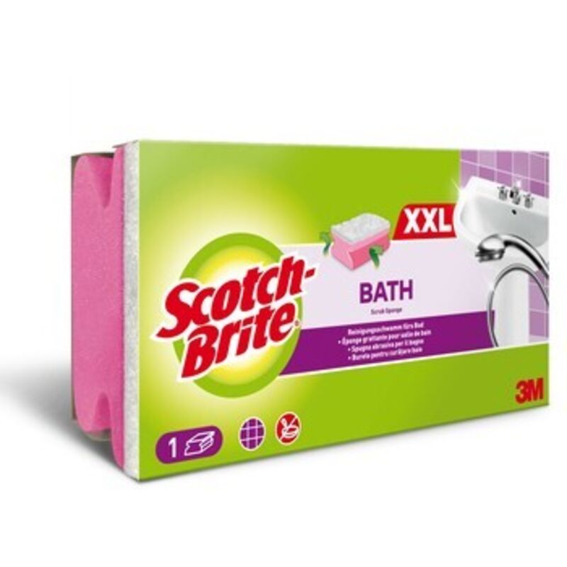 3 Tampons à Récurer Scotch-Brite Regular - Forme En S - Pour Nettoyage Des Surfaces - Fabriqué En Inde