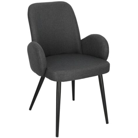 CHAISE MODERNE Labby gris foncé ergonomique (1/5)