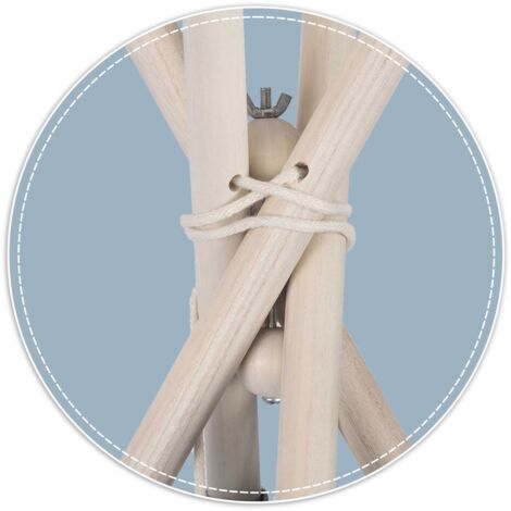 Stabilisateur Croisé Pour Tipi Enfant - En Contreplaqué Bouleau Avec Barre Métallique - Évite Les Chutes, Structure Portable