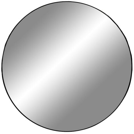 MIROIR MURAL rond noir Jersey 60 cm (1/3)