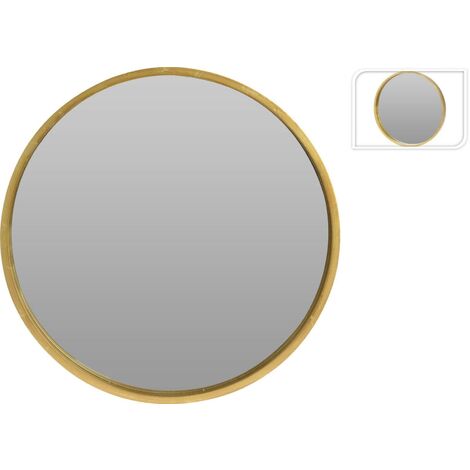 Afiya MIROIR SUSPENDU 50 CM CADRE DORÉ (1/3)