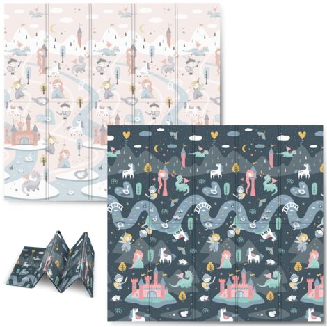 Tapis éducatif pliable en mousse 200 x 180 x 1 cm Nukido NK-340 (1/5)