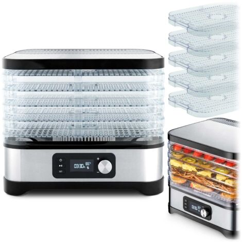Déshydrateur alimentaire 10L 5 plateaux – Température réglable 35-70°C – Séchage rapide fruits légumes viandes – Protection surchauffe