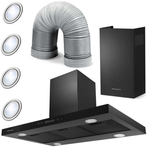 Hotte aspirante Berdsen BE-90E noire de 90 cm (1/5)
