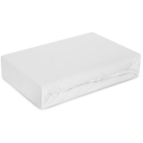 DRAP HOUSSE JERS4 140 X 200 X 30 CM CRÈME