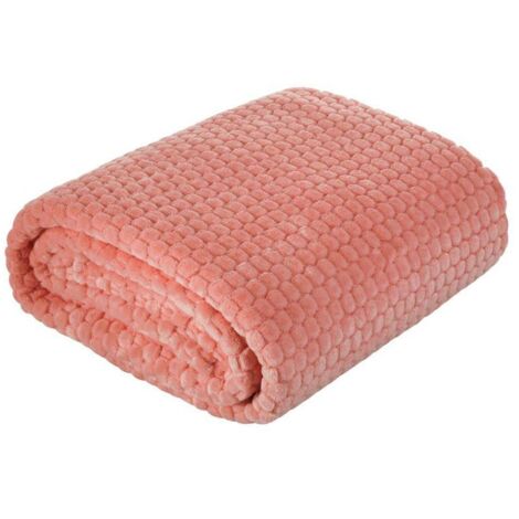 COUVERTURE ZOE 150X200 CM CORAIL