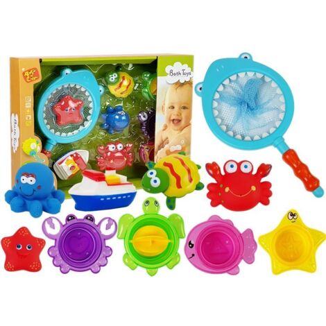 Filet De Rangement Pour Jouets De Bain - 3 Compartiments, 4 Crochets Adhésifs, En Maille Respirante Et Tissu Oxford