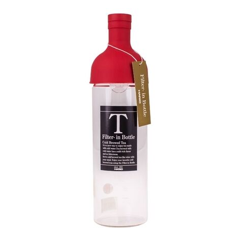 Bouteille filtrante Hario Cold Brew Tea - rouge 750 ml