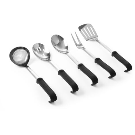 Spatule HENDI 529409 - Longueur 355 Mm, Manche Polypropylène, Lame Inox, Lave-Vaisselle