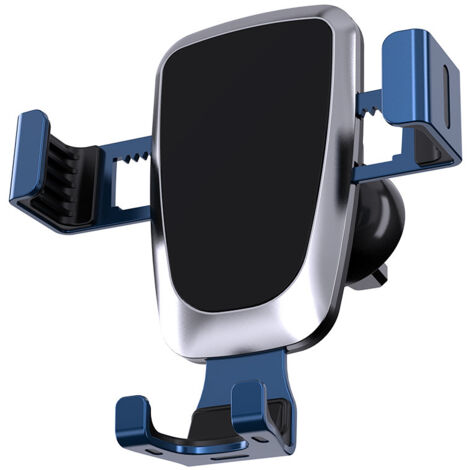 Support Smartphone Voiture Turbocar - Fixation Sur Grille D’aération, Universel, Tête Orientable 360°, Ajustable Jusqu’à 8 Cm