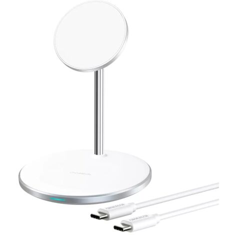 Station D'alimentation Motorisée FittingsCo Avec Chargeur Sans Fil Qi - Argent, 3 Ports UK