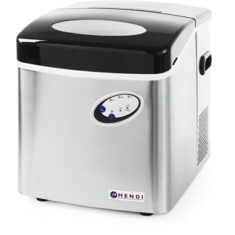 Machine à Glaçons Hendi 15kg/24h - Inox - 3 Tailles De Glaçons - Parfaite Pour Bar Ou Restaurant