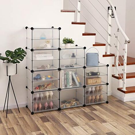 Boîte De Rangement à Chaussures Push-pull En Plastique Gris - 33,5 X 23,5 X 14,1 Cm, Empilable, Anti-poussière