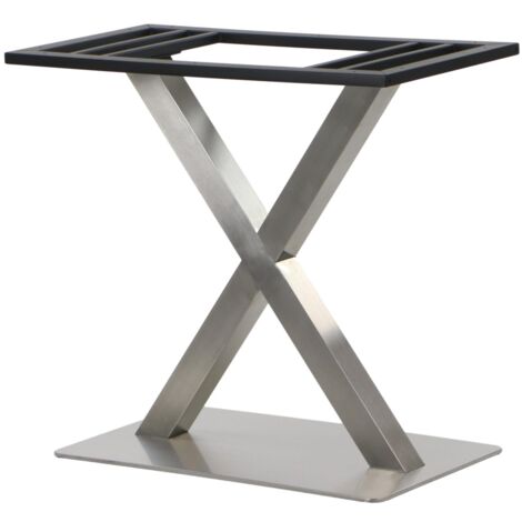 Pied de table double SH-3007-1/S, brossé, hauteur 72,5 cm (1/5)
