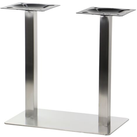 Pied de table en acier inoxydable brossé SH-3003-1/S/6 - 70x40 cm (1/5)