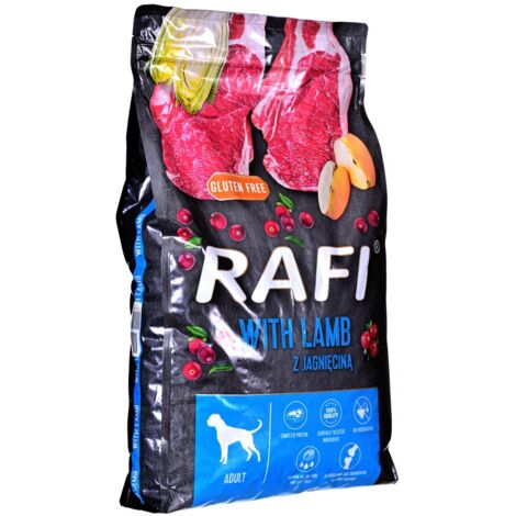 Croquettes RAFI pour chiens à l'agneau 10 kg (1/2)