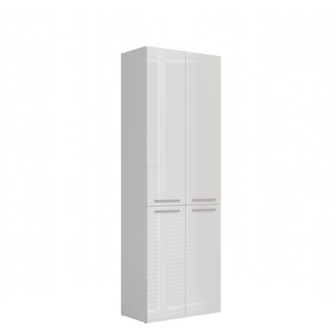 Poteau de salle de bain Nel 1K/DD, BLANC BRILLANT