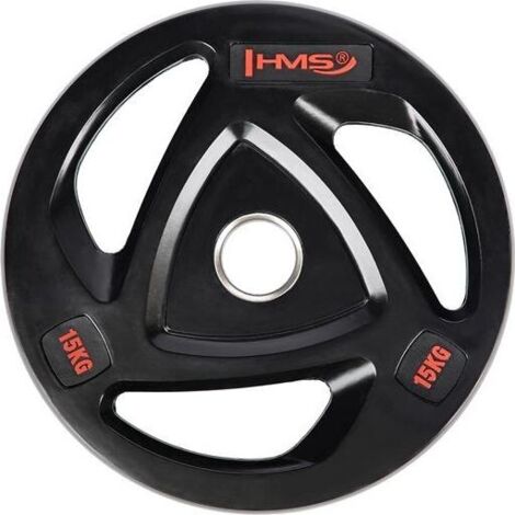 Disque olympique noir recouvert de caoutchouc TOX HMS TOX15 Disque olympique noir recouvert de caoutchouc 15 kg HMS (1/2)