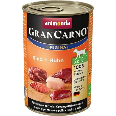 Animonda GranCarno Adult - Bœuf et Poulet, nourriture humide pour chiens adultes (1/2)