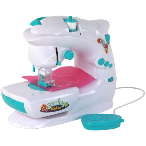 Machine à Coudre Enfant ColorBaby My Home – Avec Lumière, Pédale à Main, Aiguille Protégée, Tissus Inclus, Dès 3 Ans