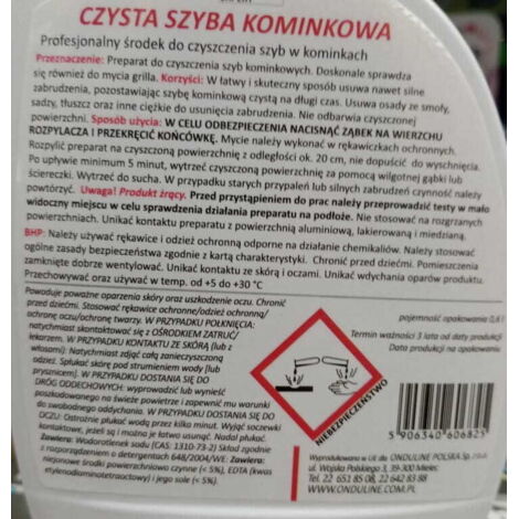 Nettoyant pour vitres de cheminée Feda 0,6 l (1/3)