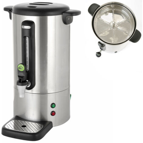 Percolateur à Café HENDI UNIQ 7L - Inox Et PP, 1050W, Design Robert Bronwasser, Robinet Anti-gouttes