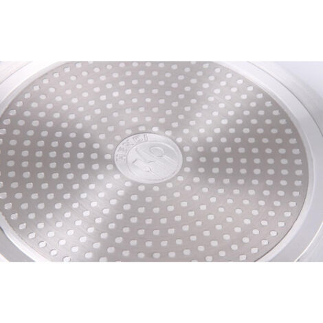 Poêle En Fonte HENDI - Ø20 Cm - 2 Becs Verseurs - Compatible Tous Feux (Induction, Four, BBQ) - Poignée Longue 12 Cm