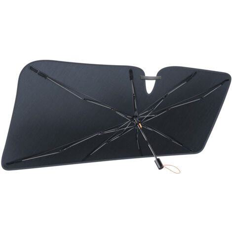 Pare-Soleil Voiture Réfléchissant Double Face 130x60cm - Été/Hiver Avec Ventouses