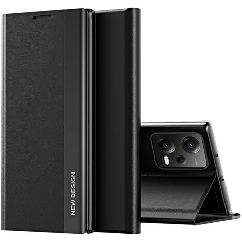 Housse avec rabat et support pour Xiaomi Redmi Note 12 5G / Poco X5 5G Sleep Case Pro noir (1/5)