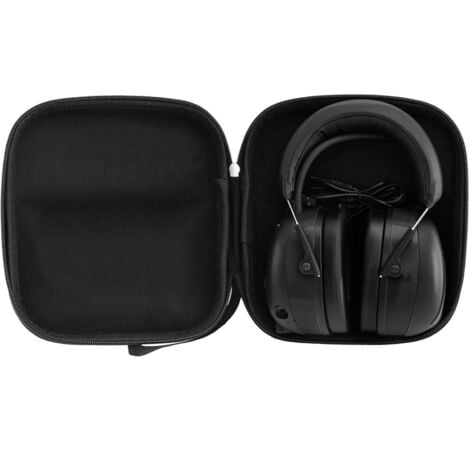 Casque de protection antibruit actif avec radio Bluetooth AUX MP3 - noir