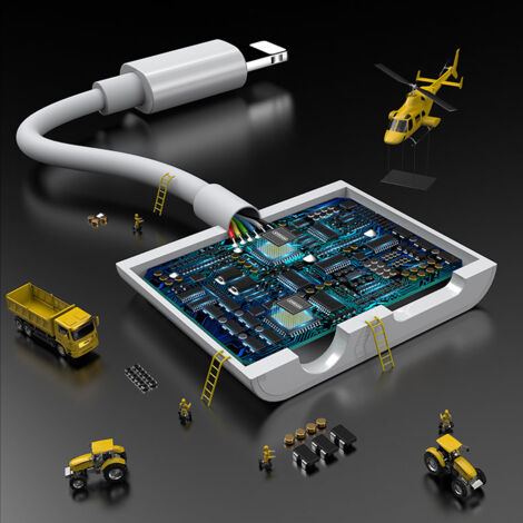 Adaptateur répartiteur de casque Lightning pour iPhone - 2x Lightning blanc
