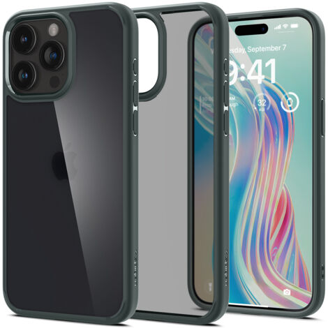 Coque Ultra Hybride pour iPhone 15 Pro Max, vert foncé (1/5)