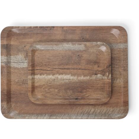 Plateau de service en bois de chêne imprimé 370x530mm Hendi 508947 (1/2)
