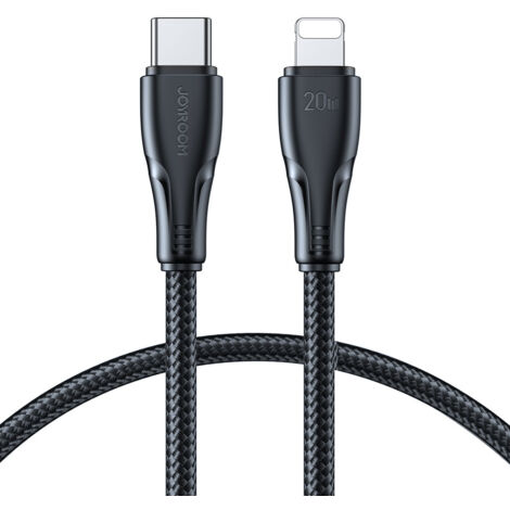 Câble USB-C - Lightning 20 W durable pour iPhone Série Surpass 0,25 m Noir