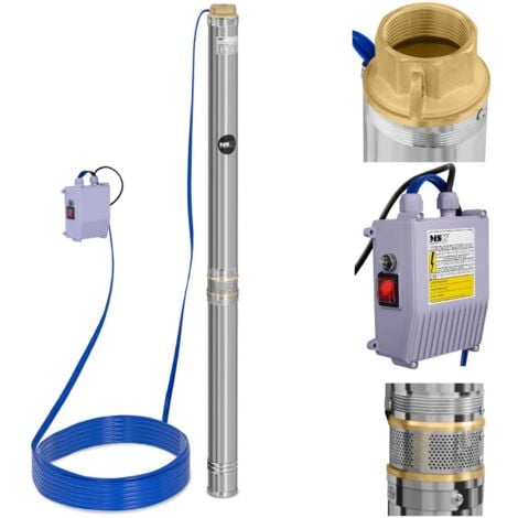 Pompe submersible pour puits profond MSW 10800 L/heure. jusqu'à 96 m