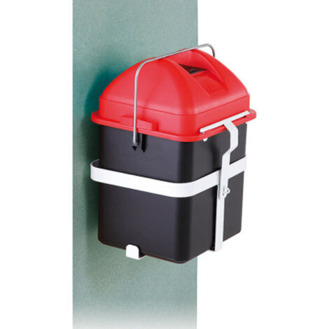 Boîte Métal Balvi Pour Piles Usagées - Récupérateur écolo 19x12x12 Cm - Noir