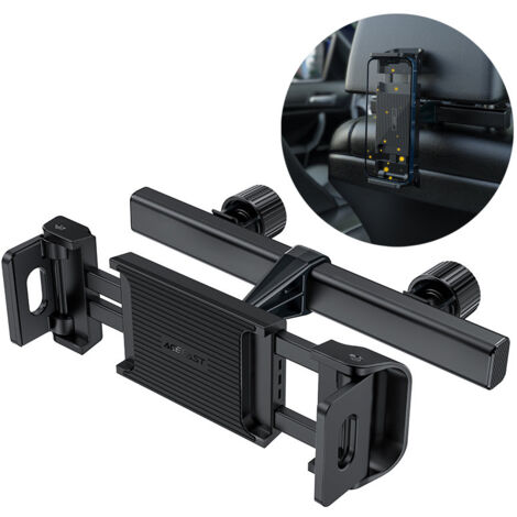Support Tablette Voiture Pour Appuie-tête Arrière - Réglable 360°, Compatible IPad, Téléphone, Nintendo Switch
