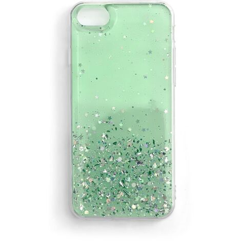 Coque brillante avec paillettes pour Samsung Galaxy A42 5G Star Glitter vert (1/5)