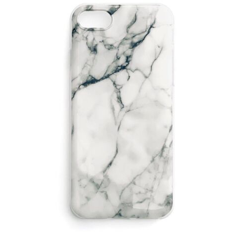 Coque en gel marbré pour Samsung Galaxy S22 Ultra blanc (1/5)