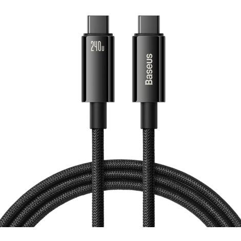 Câble USB-C Tungsten Gold 480Mb/s 240W 2m noir