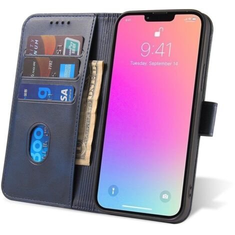 Housse avec rabat et portefeuille pour Xiaomi Redmi Note 12 Pro / Poco X5 Pro 5G Magnet Case bleu (1/5)