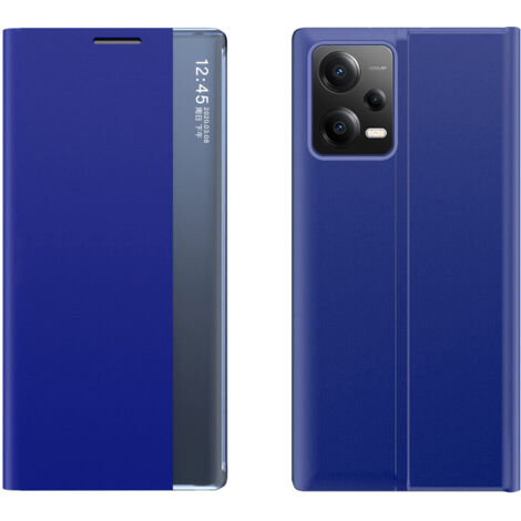 Housse avec rabat et support pour Xiaomi Redmi Note 12 5G / Poco X5 5G New Sleep Case bleu (1/5)
