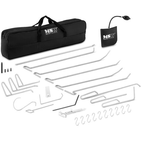 MSW – Kit débosselage sans peinture – 15 tiges DSP – Coussin de montage gonflable – Réparation carrosserie sans abîmer la peinture (1/5)