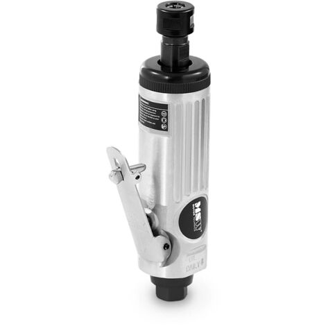 MSW – Meuleuse pneumatique droite 25000 tr/min – 1/4'' – 15 accessoires pour meulage et découpe – Idéale pour ateliers professionnels