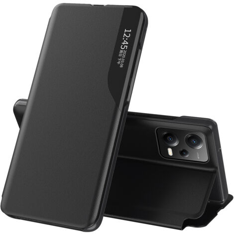 Housse avec rabat et support pour Xiaomi Redmi Note 12 Pro+ Eco Leather noir (1/5)