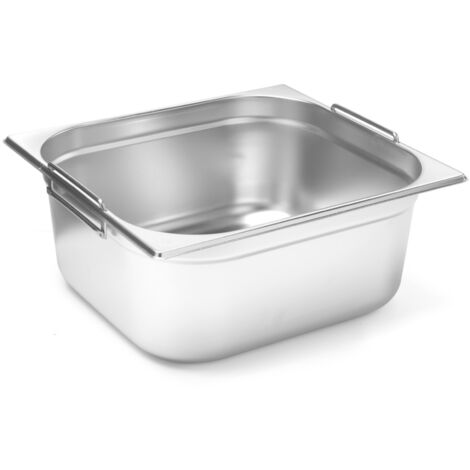Hendi Bac Gastronorme GN 2/3 5,5L + Couvercle Inox – Pro Résistant -40°C à +300°C