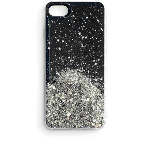 Coque brillante avec paillettes pour Samsung Galaxy S21+ 5G Star Glitter noir (1/5)