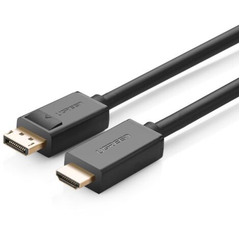 Câble DisplayPort Vers HDMI 4K 1,8 M - Lot De 2 - Adaptateur DP Vers HDMI Unidirectionnel Pour PC, TV, Projecteur