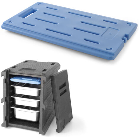 Élément réfrigérant pour boîtes thermiques, conteneurs isothermes de 0 à 4 °C GN1/2 - Hendi 707777 (1/5)