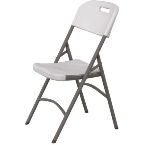 Chaise de restauration pliante, blanche, jusqu'à 180 kg - Hendi 810965 (1/3)